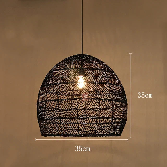 Bamboo Rattan Modern Pendant Light