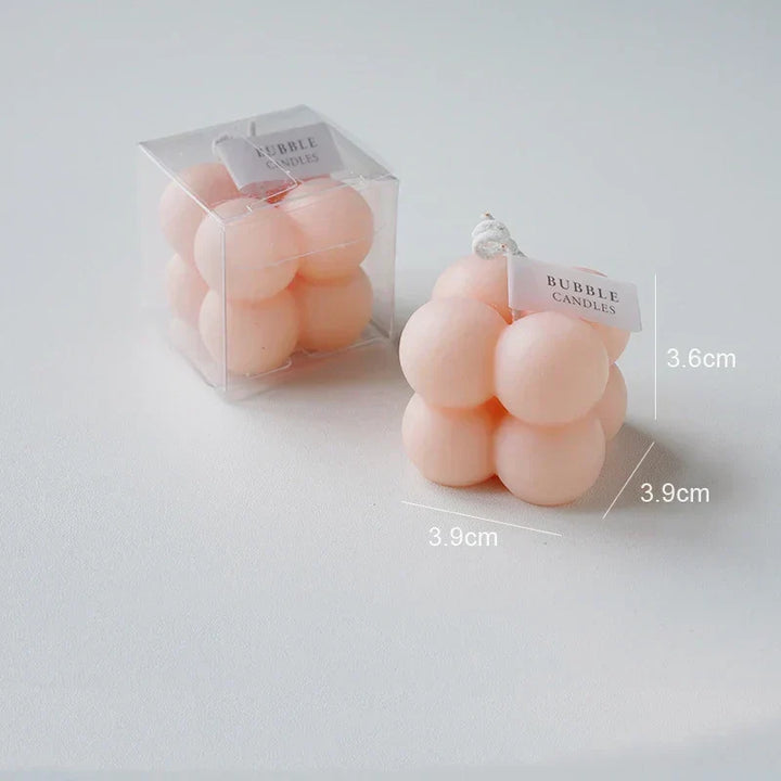 Handmade Scented Bubble Cube Candle