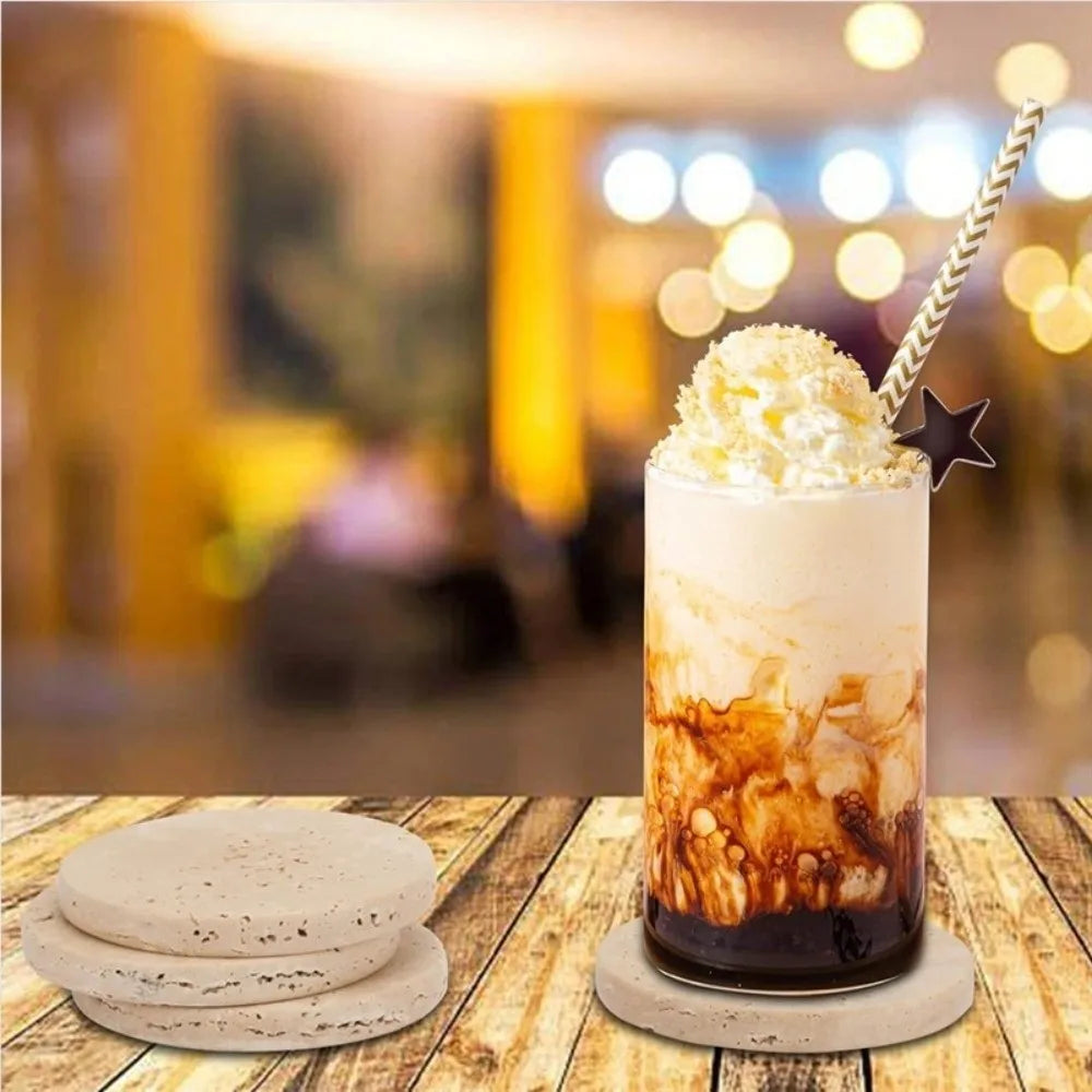 Natural Travertine Coasters