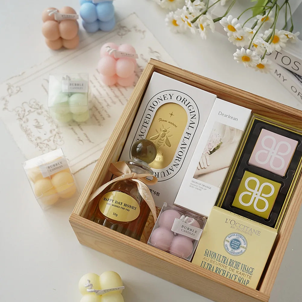 Handmade Scented Bubble Cube Candle