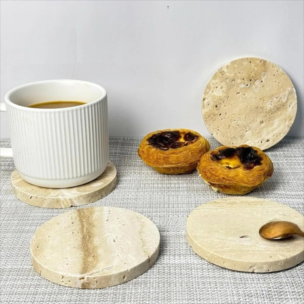 Natural Travertine Coasters