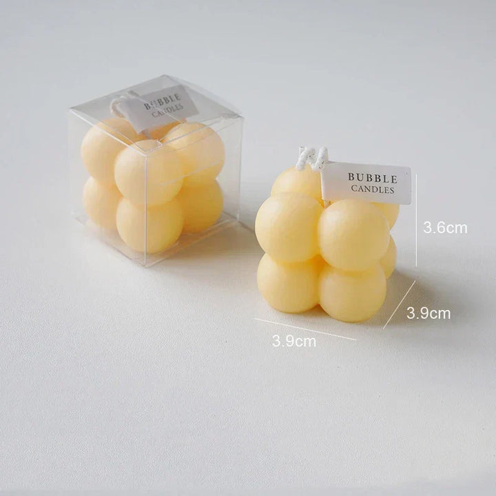 Handmade Scented Bubble Cube Candle