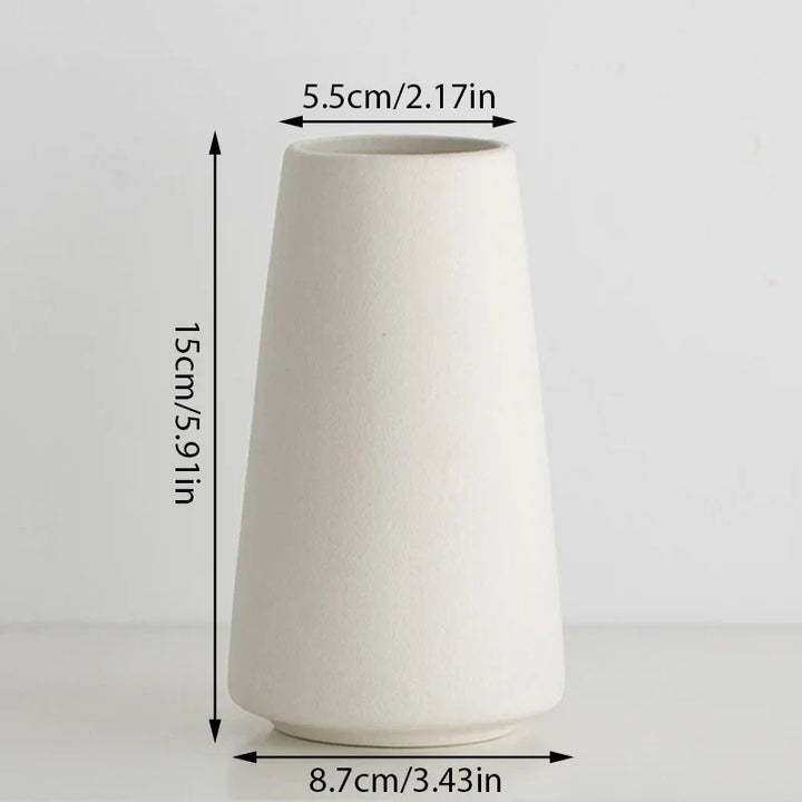 White Ceramic Vases