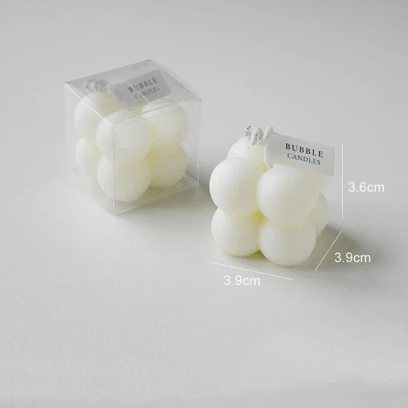 Handmade Scented Bubble Cube Candle