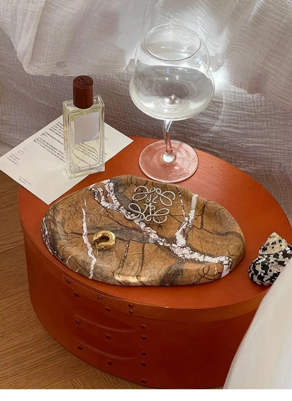 Natural Stone Calacatta Viola Marble Tray