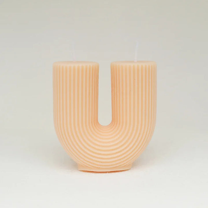 U-Shaped Geometric Scented Candle