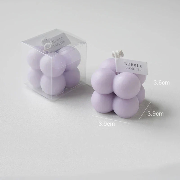 Handmade Scented Bubble Cube Candle