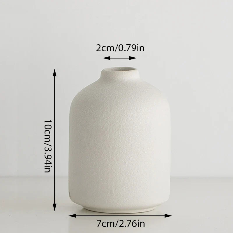 White Ceramic Vases