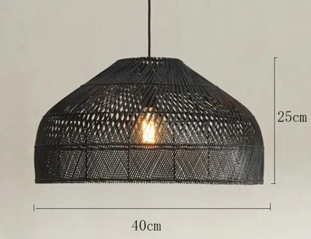 Bamboo Rattan Modern Pendant Light