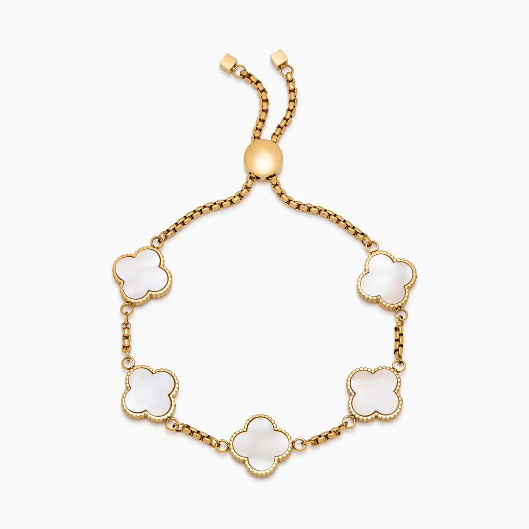 Mother Of Pearl Clover Bracelet