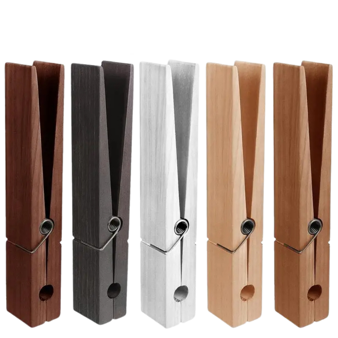 Timber Oversized Wooden Towel Clamp Set