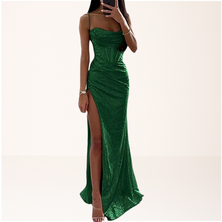Harryte | Sequin Evening Maxi Dress