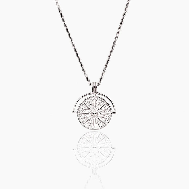 Compass Medallion Necklace