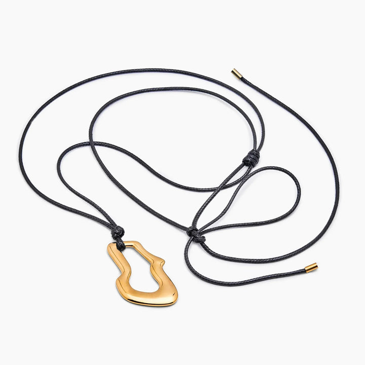 Molten Wave Cord Necklace