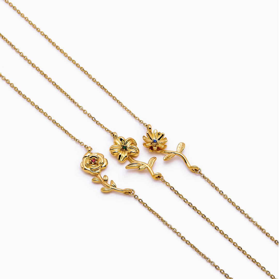 Dainty Birthflower Necklace
