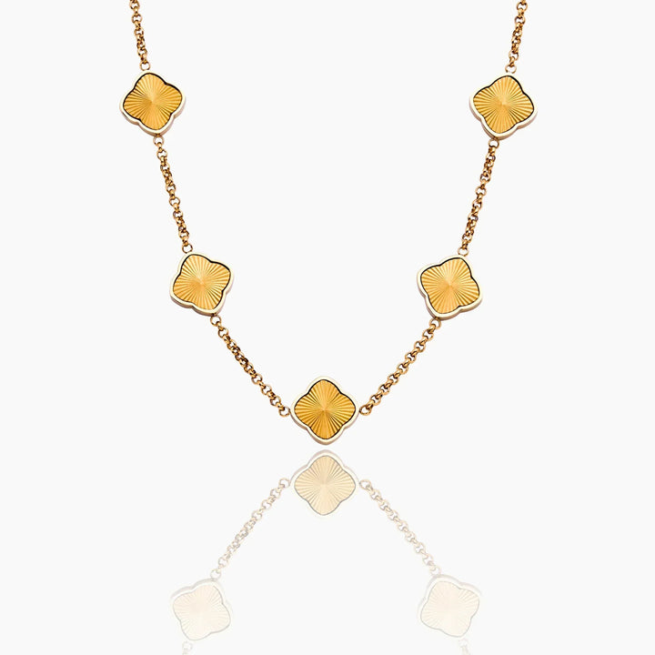 Sunburst Clover Necklace
